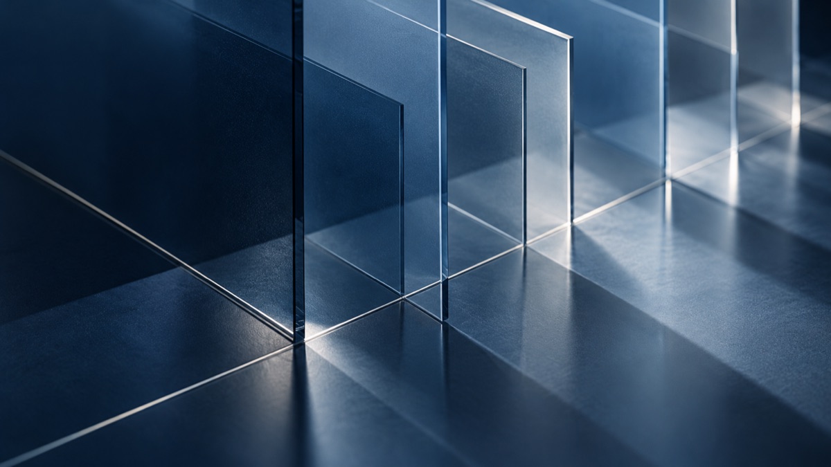 Precisely aligned translucent planes
